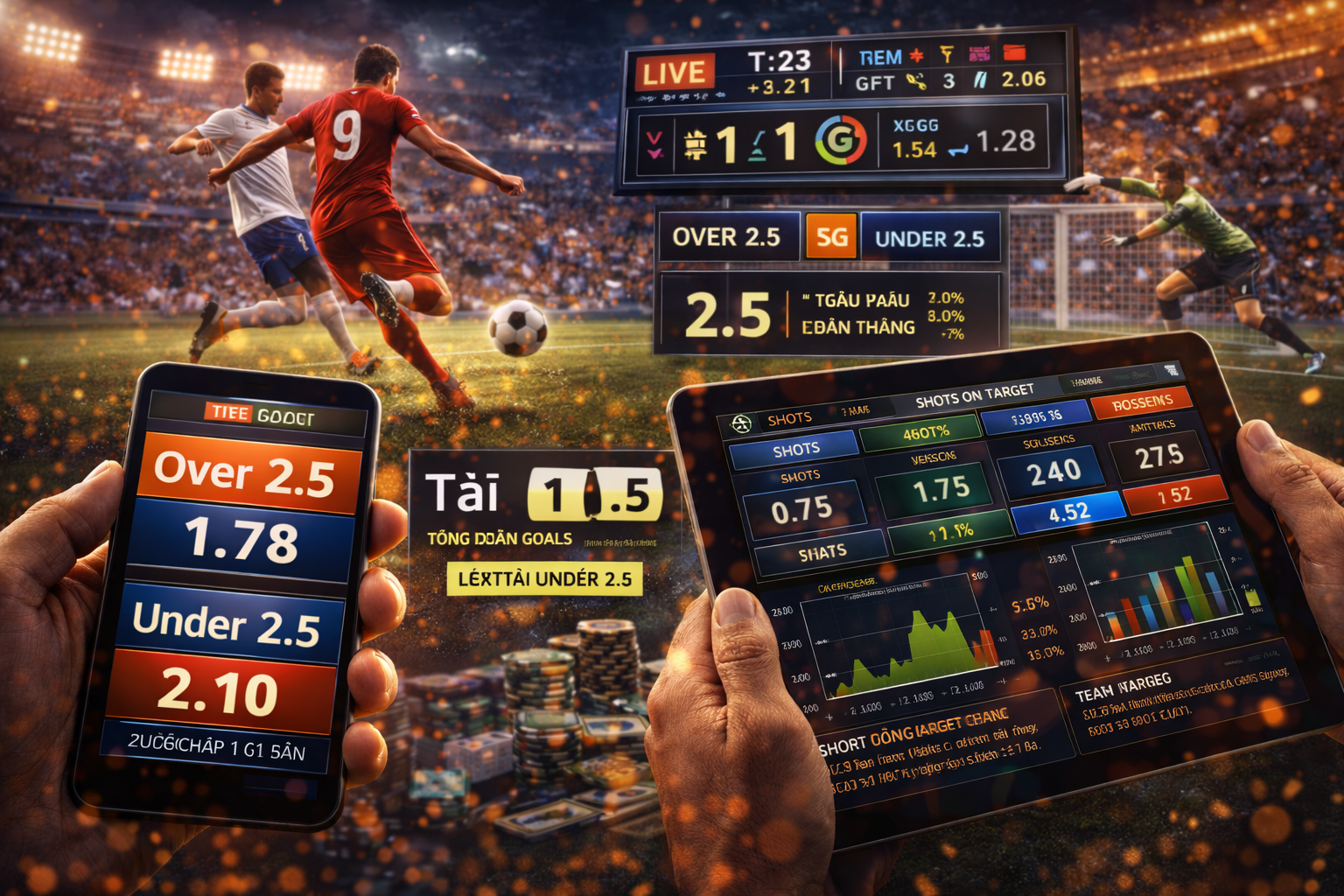 Tỷ lệ cược và bóng đá sôi động