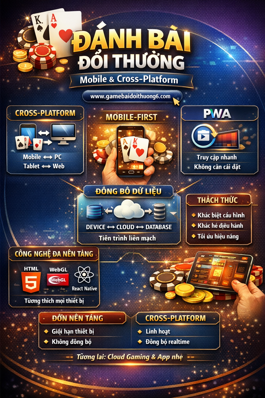 Infographic về công nghệ đa nền tảng